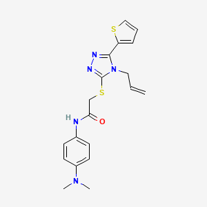 N-[4-(dimethylamino)phenyl]-2-{[4-(prop-2-en-1-yl)-5-(thiophen-2-yl)-4H-1,2,4-triazol-3-yl]sulfanyl}acetamide