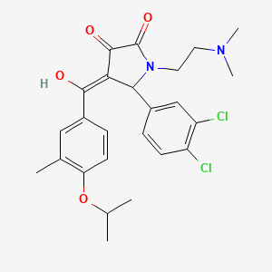 5-(3,4-dichlorophenyl)-1-[2-(dimethylamino)ethyl]-3-hydroxy-4-(4-isopropoxy-3-methylbenzoyl)-1,5-dihydro-2H-pyrrol-2-one