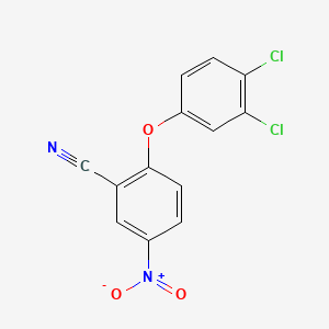 B1202472 2-(3,4-Dichlorophenoxy)-5-nitrobenzonitrile CAS No. 78940-62-2