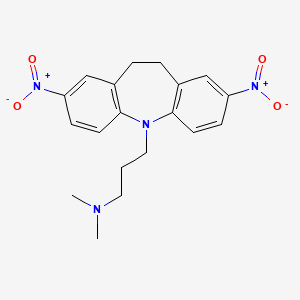 molecular formula C19H22N4O4 B1202475 2,8-二硝基咪普拉明 CAS No. 80186-88-5