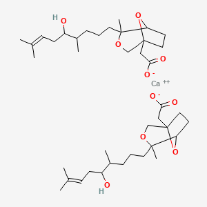 B1202478 4-(5-Hydroxy-4,8-dimethyl-7-nonenyl)-4-methyl-3,8-dioxabicyclo(3.2.1)octane-1-acetic acid CAS No. 83796-99-0