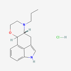 B1202481 9-Oxaergoline, 6-propyl-, monohydrochloride CAS No. 85351-27-5