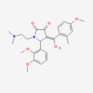 5-(2,3-Dimethoxyphenyl)-1-[2-(dimethylamino)ethyl]-3-hydroxy-4-(4-methoxy-2-methylbenzoyl)-1,5-dihydro-2H-pyrrol-2-one