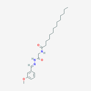 N-(2-(2-(3-Methoxybenzylidene)hydrazino)-2-oxoethyl)tetradecanamide