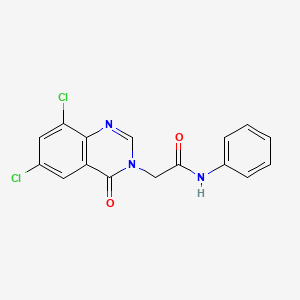 2-(6,8-dichloro-4-oxo-3(4H)-quinazolinyl)-N-phenylacetamide