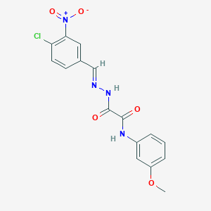 2-(2-(4-Chloro-3-nitrobenzylidene)hydrazino)-N-(3-methoxyphenyl)-2-oxoacetamide