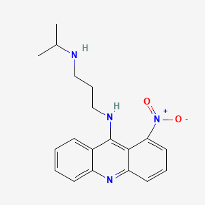 B1202494 N-(1-Methylethyl)-N'-(1-nitro-9-acridinyl)-1,3-propanediamine CAS No. 64670-74-2