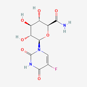 molecular formula C10H12FN3O7 B1202514 5-fluorouracil Glucuronamide CAS No. 74240-89-4
