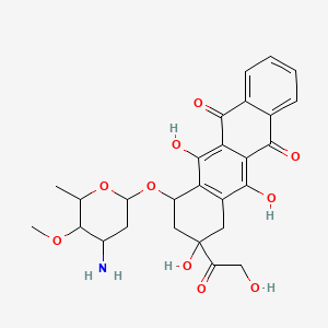 molecular formula C27H29NO10 B1202516 4-Demethoxy-4'-O-methyldoxorubicin CAS No. 87471-33-8