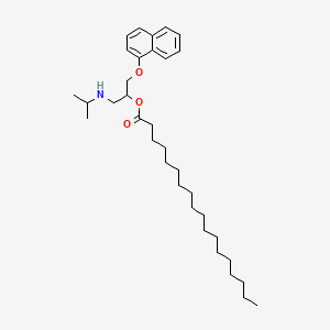 molecular formula C34H55NO3 B1202519 Propranolol stearate CAS No. 76611-45-5