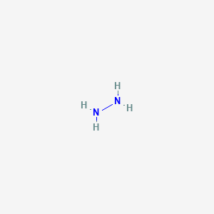 molecular formula N2H4<br>H2N-NH2<br>H2NNH2<br>H4N2 B1202522 Hydrazine CAS No. 302-01-2