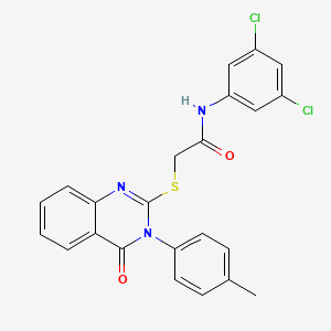 N-(3,5-dichlorophenyl)-2-{[3-(4-methylphenyl)-4-oxo-3,4-dihydroquinazolin-2-yl]sulfanyl}acetamide