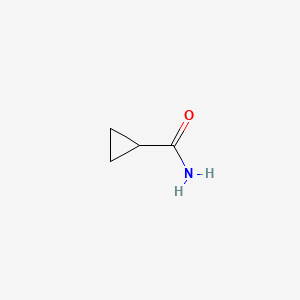 molecular formula C4H7NO B1202528 Cyclopropanecarboxamide CAS No. 6228-73-5