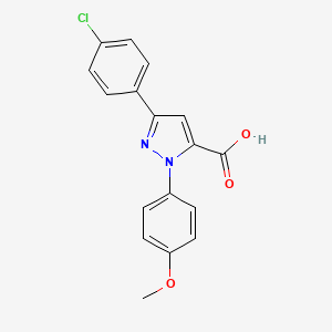 3-(4-chlorophenyl)-1-(4-methoxyphenyl)-1H-pyrazole-5-carboxylic acid