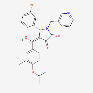 5-(3-Bromophenyl)-3-hydroxy-4-(4-isopropoxy-3-methylbenzoyl)-1-(pyridin-3-ylmethyl)-1H-pyrrol-2(5H)-one