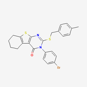 3-(4-bromophenyl)-2-[(4-methylbenzyl)sulfanyl]-5,6,7,8-tetrahydro[1]benzothieno[2,3-d]pyrimidin-4(3H)-one