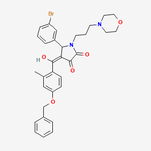 4-[4-(benzyloxy)-2-methylbenzoyl]-5-(3-bromophenyl)-3-hydroxy-1-[3-(4-morpholinyl)propyl]-1,5-dihydro-2H-pyrrol-2-one