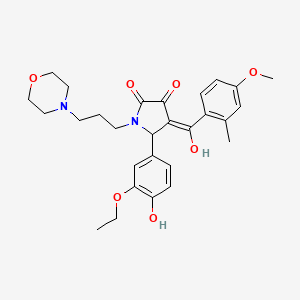 5-(3-Ethoxy-4-hydroxyphenyl)-3-hydroxy-4-(4-methoxy-2-methylbenzoyl)-1-[3-(4-morpholinyl)propyl]-1,5-dihydro-2H-pyrrol-2-one