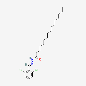 N-[(E)-(2,6-dichlorophenyl)methylideneamino]hexadecanamide