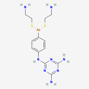 molecular formula C13H21AsN8S2 B1202558 美拉索明 CAS No. 128470-15-5