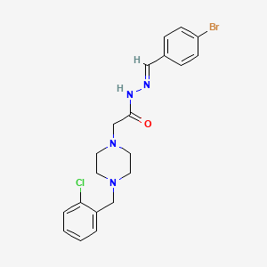 N'-[(E)-(4-bromophenyl)methylidene]-2-[4-(2-chlorobenzyl)-1-piperazinyl]acetohydrazide