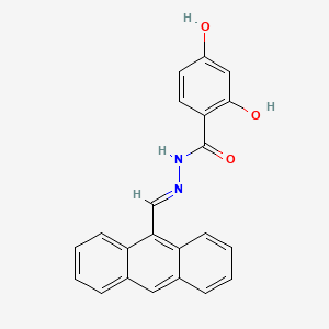 N'-(9-Anthrylmethylene)-2,4-dihydroxybenzohydrazide