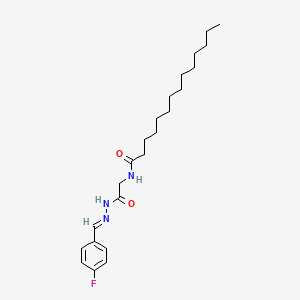 N-(2-(2-(4-Fluorobenzylidene)hydrazino)-2-oxoethyl)tetradecanamide