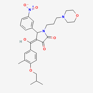 3-hydroxy-4-(4-isobutoxy-3-methylbenzoyl)-1-[3-(4-morpholinyl)propyl]-5-(3-nitrophenyl)-1,5-dihydro-2H-pyrrol-2-one