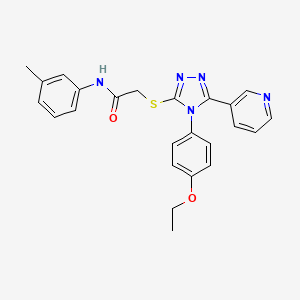 2-{[4-(4-ethoxyphenyl)-5-(pyridin-3-yl)-4H-1,2,4-triazol-3-yl]sulfanyl}-N-(3-methylphenyl)acetamide