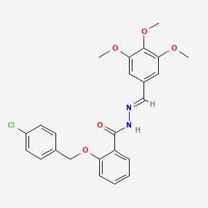 2-((4-Chlorobenzyl)oxy)-N'-(3,4,5-trimethoxybenzylidene)benzohydrazide