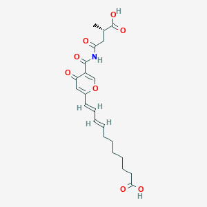 molecular formula C22H27NO8 B1202583 微球酮 A 
