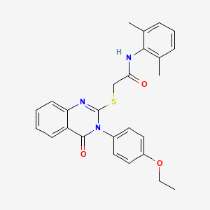 N-(2,6-dimethylphenyl)-2-{[3-(4-ethoxyphenyl)-4-oxo-3,4-dihydroquinazolin-2-yl]sulfanyl}acetamide