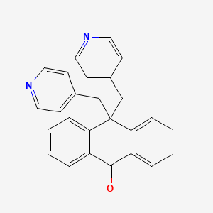 molecular formula C26H20N2O B1202589 10,10-Bis(pyridin-4-ylmethyl)anthracen-9-one 