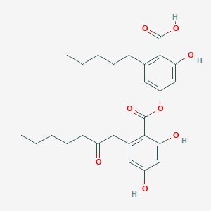 molecular formula C26H32O8 B1202597 Olivetoric acid 
