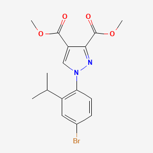 Dimethyl 1-(4-bromo-2-isopropylphenyl)-1H-pyrazole-3,4-dicarboxylate