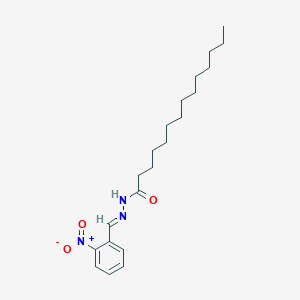 N-[(E)-(2-nitrophenyl)methylideneamino]tetradecanamide