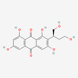 molecular formula C18H16O8 B1202610 (S)-维思康醇 CAS No. 22268-13-9