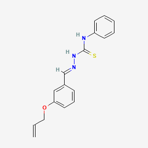 molecular formula C17H17N3OS B12026103 3-(Allyloxy)benzaldehyde N-phenylthiosemicarbazone CAS No. 767334-15-6