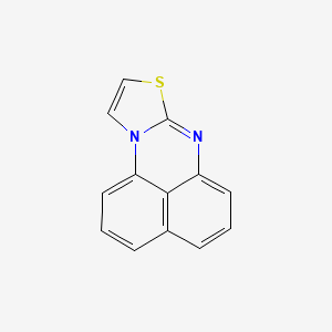 molecular formula C13H8N2S B1202611 Thiazolo(3,2-a)perimidine CAS No. 25408-35-9