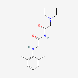 B1202617 N,N-Diethylglycyl-N-(2,6-dimethylphenyl)glycinamide CAS No. 50333-29-4