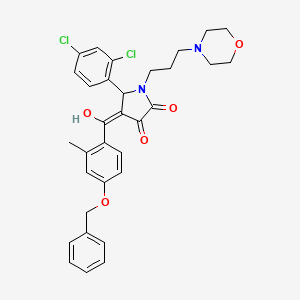 4-[4-(Benzyloxy)-2-methylbenzoyl]-5-(2,4-dichlorophenyl)-3-hydroxy-1-[3-(4-morpholinyl)propyl]-1,5-dihydro-2H-pyrrol-2-one