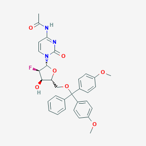 molecular formula C32H32FN3O7 B120264 N-(1-((2R,3R,4R,5R)-5-((双(4-甲氧苯基)(苯基)甲氧基)甲基)-3-氟-4-羟基四氢呋喃-2-基)-2-氧代-1,2-二氢嘧啶-4-基)乙酰胺 CAS No. 159414-98-9