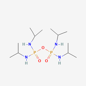 molecular formula C12H32N4O3P2 B1202648 二磷酰胺，N,N',N'',N'''-四(1-甲基乙基)- CAS No. 513-00-8