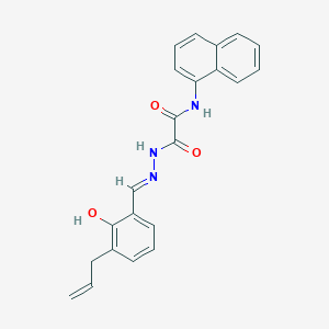 N'-[(E)-(2-hydroxy-3-prop-2-enylphenyl)methylideneamino]-N-naphthalen-1-yloxamide