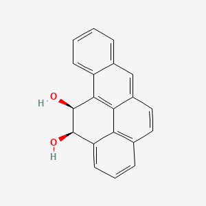 molecular formula C20H14O2 B1202658 BENZO(a)PYRENE-11,12-DIOL, 11,12-DIHYDRO-, cis- CAS No. 64283-13-2
