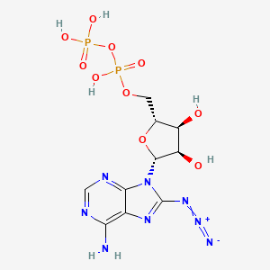 molecular formula C10H14N8O10P2 B1202662 8-Azidoadenosine diphosphate CAS No. 59432-65-4