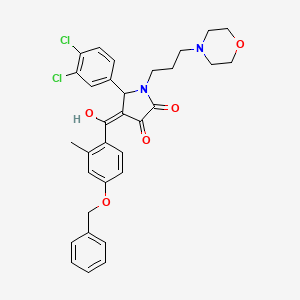 4-[4-(Benzyloxy)-2-methylbenzoyl]-5-(3,4-dichlorophenyl)-3-hydroxy-1-[3-(4-morpholinyl)propyl]-1,5-dihydro-2H-pyrrol-2-one