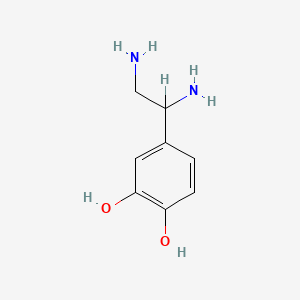 molecular formula C8H12N2O2 B1202668 4-(1,2-Diamino-ethyl)-pyrocatechol CAS No. 132261-26-8
