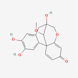 molecular formula C17H16O6 B1202676 Caesalpin J CAS No. 99217-67-1