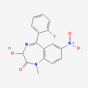 molecular formula C16H12FN3O4 B1202678 3-Hydroxyflunitrazepam CAS No. 67739-71-3